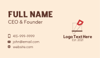 Minimalist Crosscut Saw Business Card Image Preview