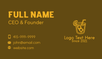 Golden Liquor Cocktail  Business Card Image Preview