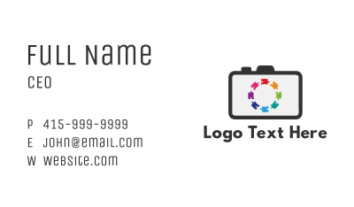 Puzzle Camera Business Card Image Preview