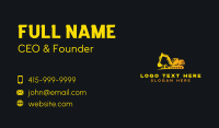 Excavator Industrial Contractor Business Card Design