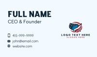 Patriotic USA Map Business Card Preview