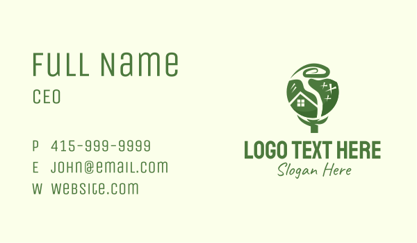 Natural Tree House Business Card Design Image Preview