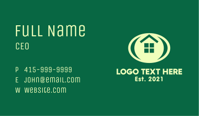 Oval Window Housing Business Card Image Preview