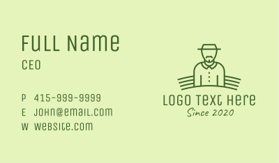Organic Farmer Business Card Image Preview