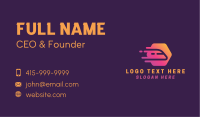 Gradient Fast Train  Business Card Image Preview