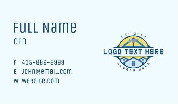 House Roof Carpentry Business Card Design Image Preview