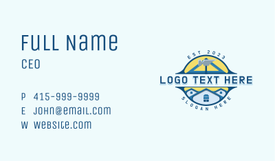House Roof Carpentry Business Card Image Preview