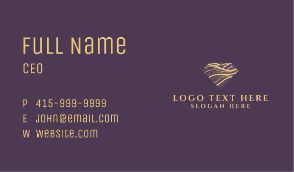 Gold Generic Diamond   Business Card Design Image Preview