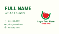 Watermelon Fruit Drink Business Card Image Preview