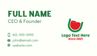 Watermelon Fruit Drink Business Card Design