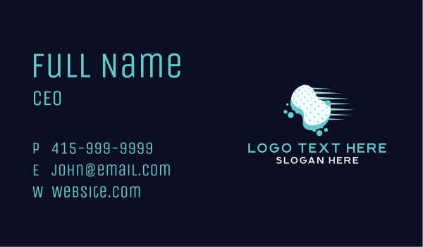 Bubble Sponge Cleaning Business Card Design Image Preview