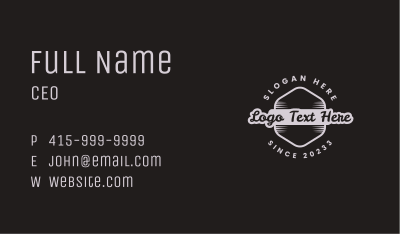 Vintage Company Badge Business Card Image Preview