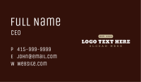 Masculine Autoshop Wordmark Business Card Image Preview