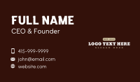 Masculine Autoshop Wordmark Business Card Design