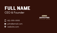 Masculine Autoshop Wordmark Business Card Image Preview
