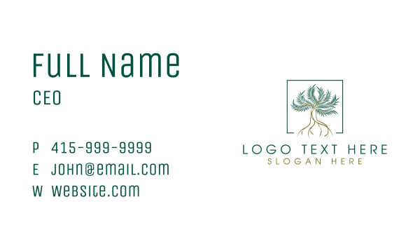 Nature Park Tree Business Card Design Image Preview