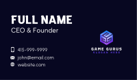 Technology Software Cube Business Card Image Preview