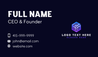 Technology Software Cube Business Card Image Preview