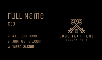 Home Roof Key Business Card Image Preview
