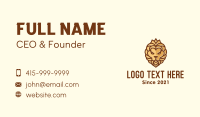 Luxe Lion Crest Business Card Design