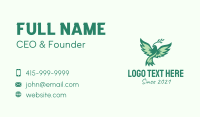 Green Christian Dove  Business Card Image Preview
