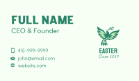 Green Christian Dove  Business Card Image Preview