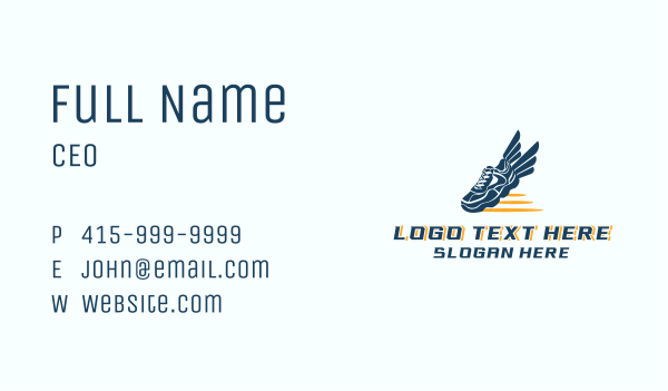 Sports Wing Shoes Business Card Design Image Preview