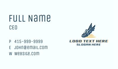 Sports Wing Shoes Business Card Image Preview