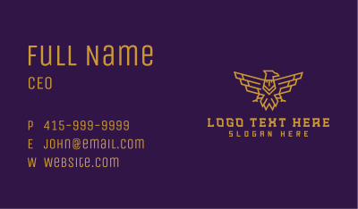 Eagle Wings Luxury Business Card Image Preview