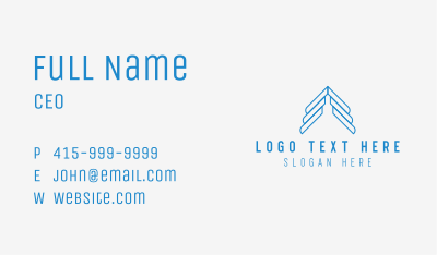 Roof Housing Realtor Business Card Image Preview
