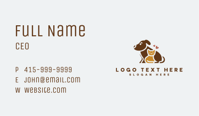 Dog Cat Care Business Card Image Preview