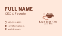 Hot Coffee Espresso  Business Card Image Preview
