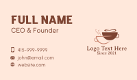 Hot Coffee Espresso  Business Card Design