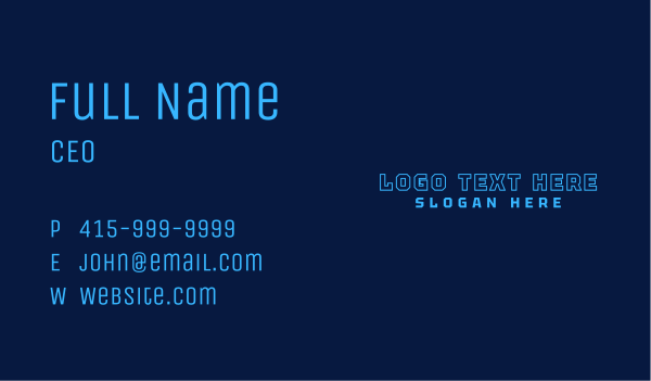 Tech Gaming Stream  Business Card Design Image Preview