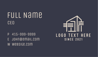 Industrial Shipping Warehouse Business Card