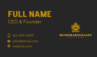 Luxury Crown Shield  Business Card Image Preview