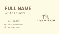Nail Hammer Home Builder Business Card Design