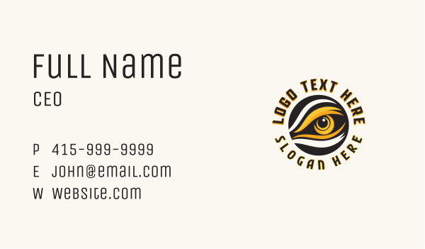 Eye Wildlife Zoo Business Card Design Image Preview