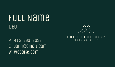 Architecture Bridge Ruler Business Card Image Preview