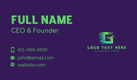 Pixel Software Letter G Business Card Image Preview