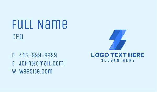 Blue Corporate Letter Z Business Card Design Image Preview