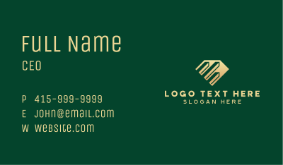 Gold Finance Diamond Business Card Image Preview
