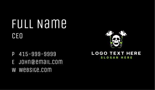 Beer Skull Bone Business Card Design Image Preview