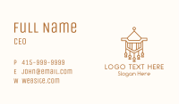 Handmade Macrame Decor Business Card Image Preview