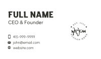 Urban Graffiti Wordmark Business Card Image Preview