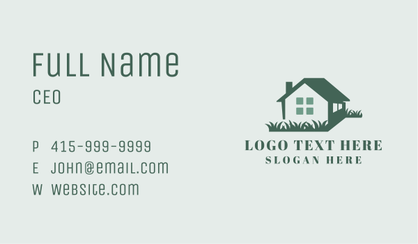 House Lawn Gardening Business Card Design Image Preview