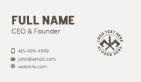 Lumberjack Axe Carpentry Business Card Image Preview