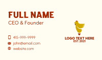 Chicken Light Bulb  Business Card Design