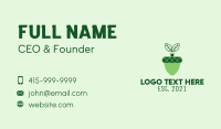 Acorn Plant Gardening  Business Card Image Preview