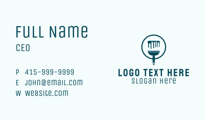 City Paint Brush Business Card Image Preview